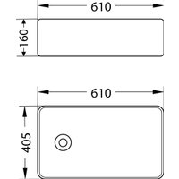 Умывальник Lauter 21518-1 + клапан 21190CH