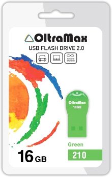USB Flash OltraMax 210 16GB (зеленый) [OM-16GB-210-Green]