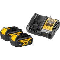 Аккумулятор с зарядным устройством DeWalt DCB1104M2 (18В/2x4 Ач)