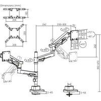 Кронштейн для монитора Ultramounts UM742BP