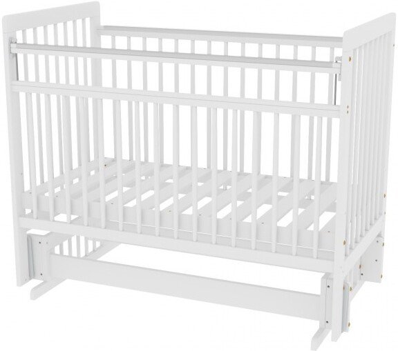 

Классическая детская кроватка Bambini 16.20.16.05 (мультимаятник, белый)