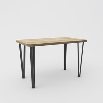 Hype Mebel Польский 110x70 (черный/дуб галифакс натуральный)