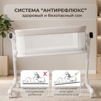 Кроватка-трансформер Bubago Florena (белый)