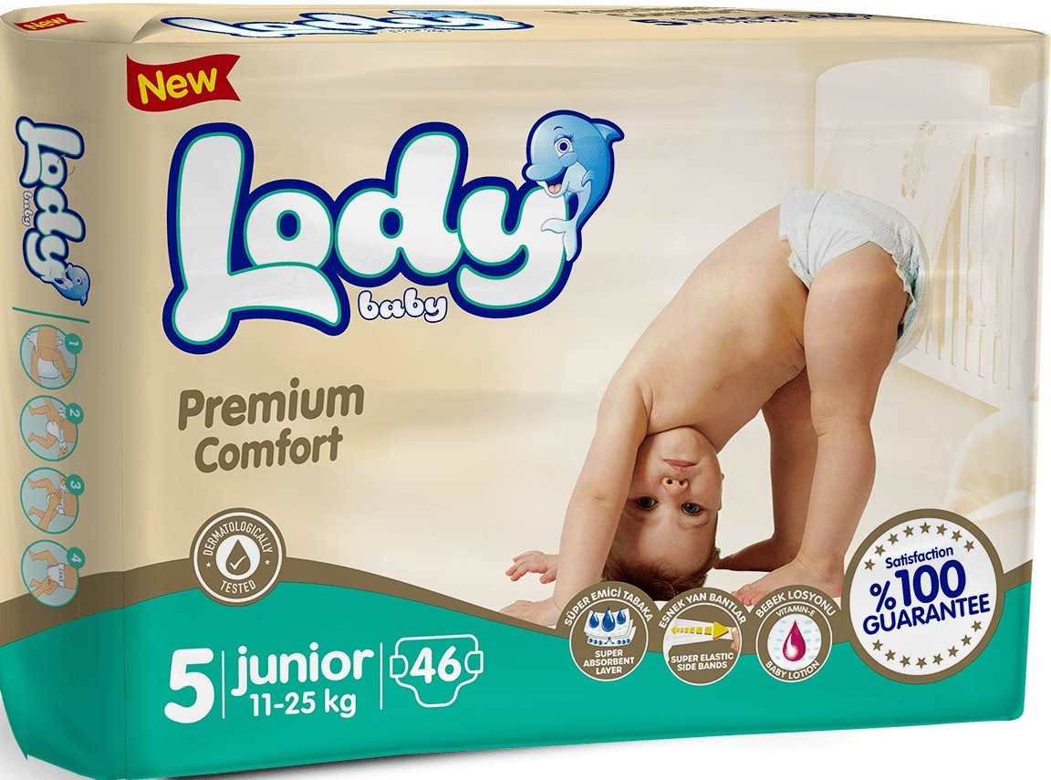 

Подгузники Lody Baby Junior 11-25 кг Jumbo (46 шт)