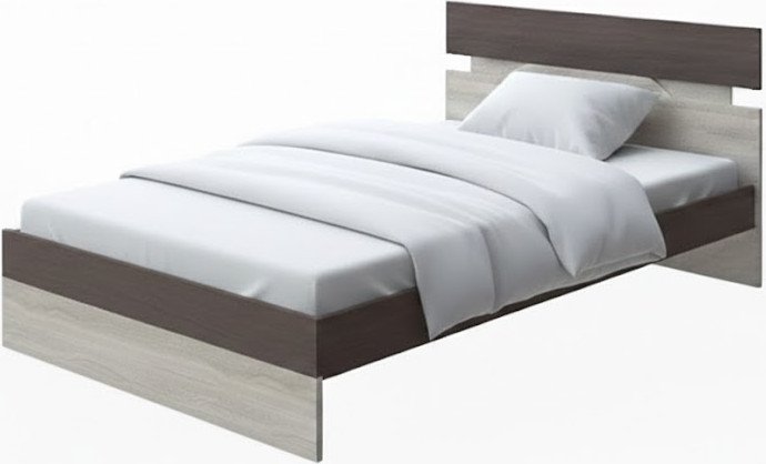 

Кровать PROxSON Milton 90x200 (ясень шимо темный/дуб шамони светлый 124)