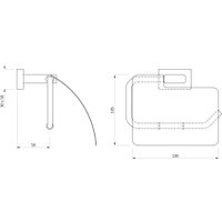 Держатель для туалетной бумаги Artize Quadra QUA-CHR-61753