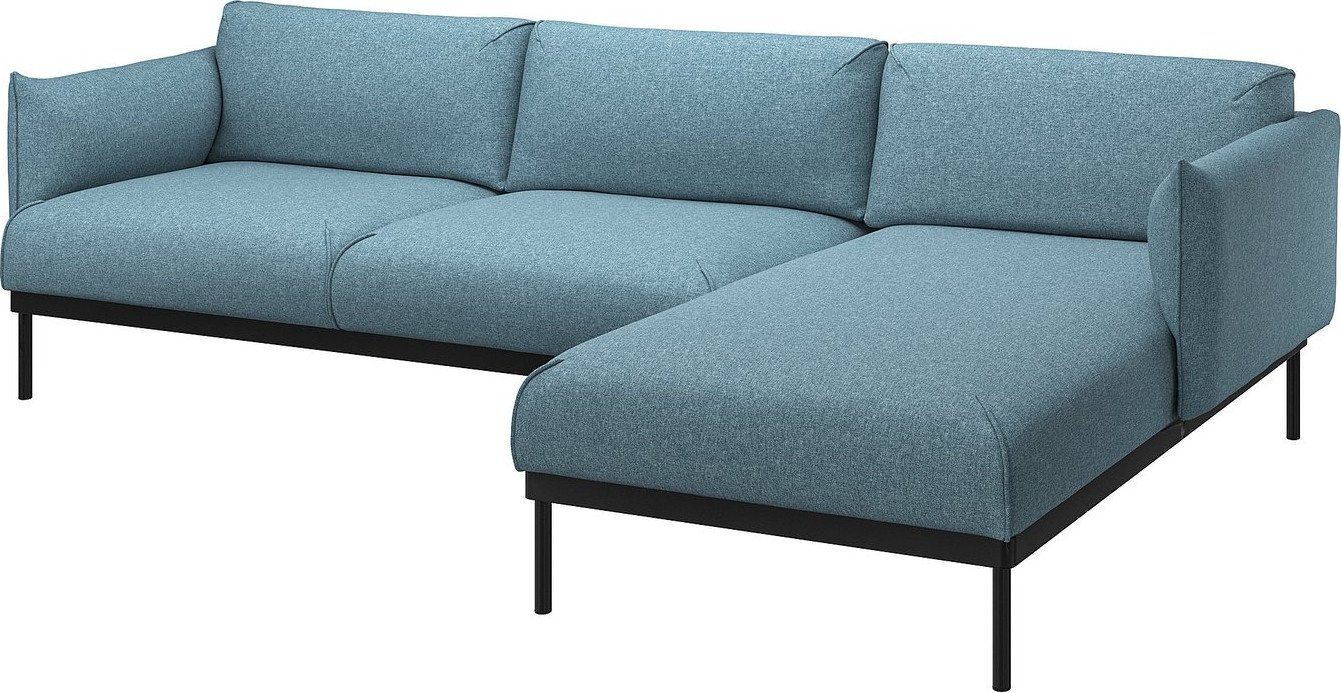Угловой диван Ikea Applaryd Gunnared голубой s19528172
