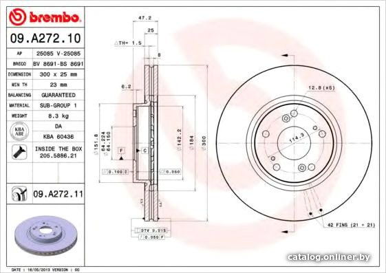 

Brembo 09A27211