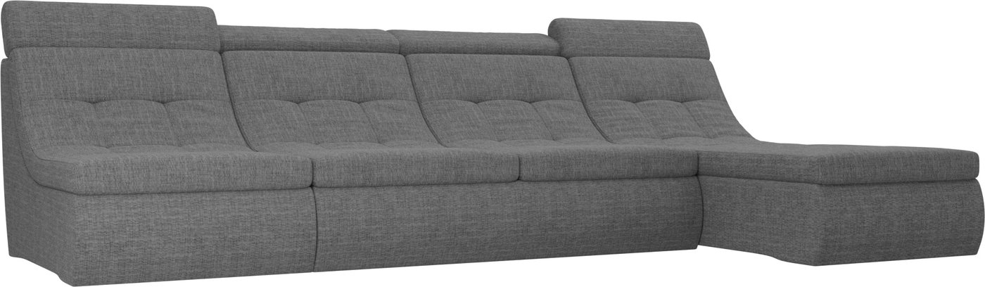 

Модульный диван Лига диванов Холидей люкс 105571 (рогожка, серый)