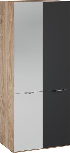 

Шкаф распашной Трия Глосс 580 СМ-319.07.005 (яблоня беллуно/cтекло графит матовый)