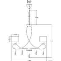 Подвесная люстра Moderli Chilly V2574-7P