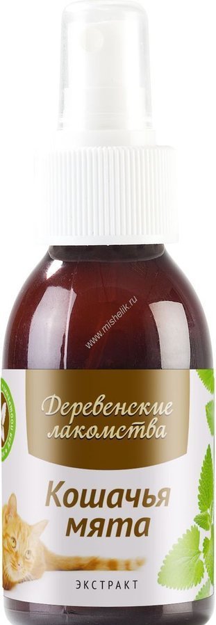

Лакомство для кошек Деревенские лакомства Экстракт кошачьей мяты 100 мл