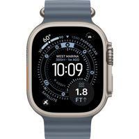 Умные часы Apple Watch Ultra 3 LTE 49 мм (титановый корпус, природный/синий, ремешок из эластомера)