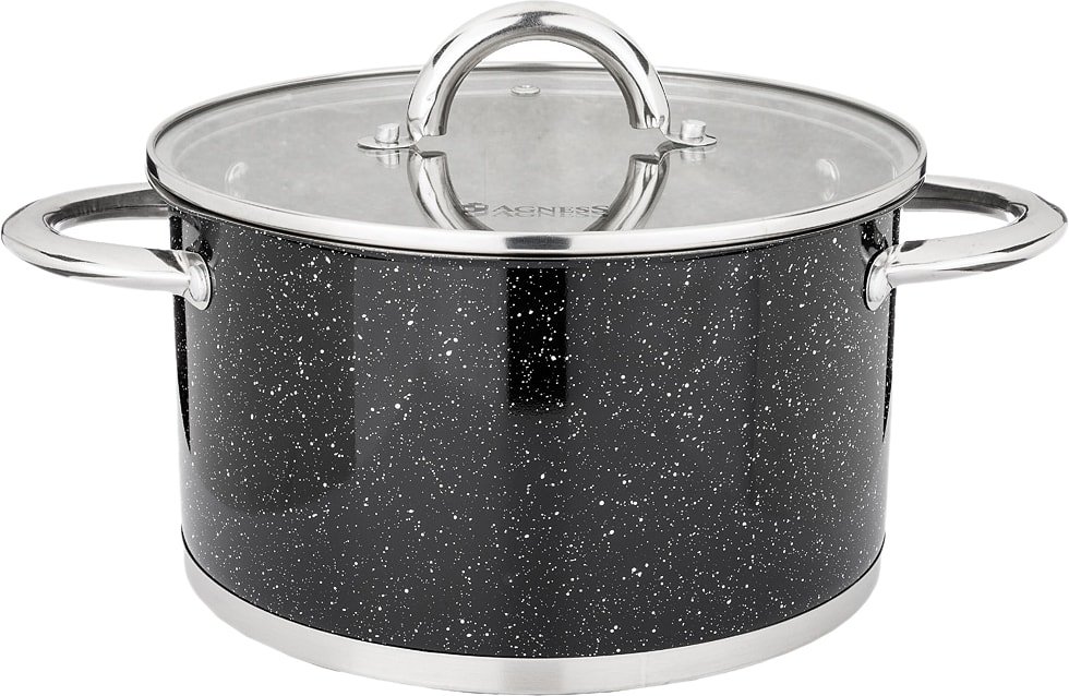 

Кастрюля Agness Black Marble 937-309