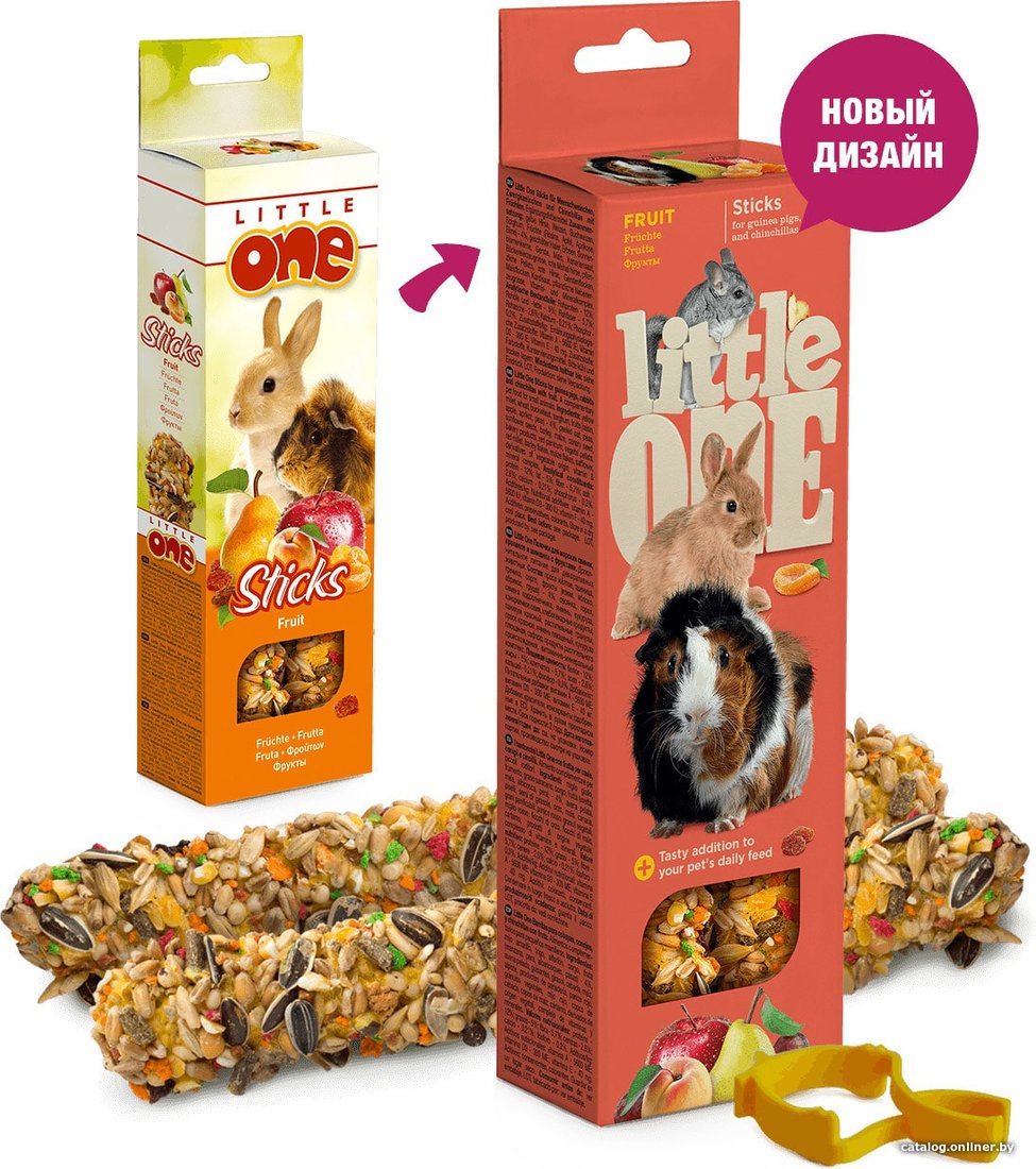 Лакомство для грызунов Little One Фрукты 2х60 г