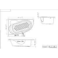 Ванна Triton Изабель 170x100L