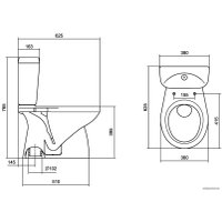 Унитаз напольный Santek Анимо (1WH302136)