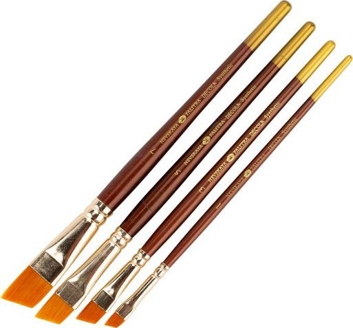 

Кисть для рисования Невская палитра Decola 2077771 (синтетика, скошенная, №1)