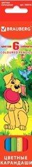 

Набор цветных карандашей BRAUBERG My Lovely Dogs 180518 (6 шт)