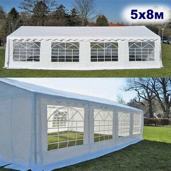 Тент-шатер Afina Garden AFM-1032W 5х8 м (белый)