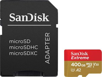 Карта памяти SanDisk Extreme SDSQXA1-400G-GN6MA 400GB + адаптер