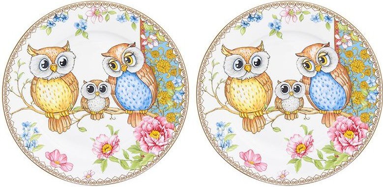 

Набор тарелок Elan Gallery Совушки 420174