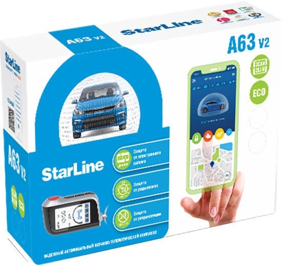 

Автосигнализация StarLine A63 V2 2CAN+2LIN ECO