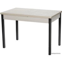 Кухонный стол Древпром Денвер М65 110-140x68 (самерсет/черный матовый) в Могилеве