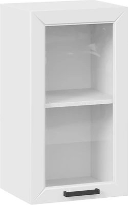 

Шкаф навесной Трия Лорас 1ВВ4С с одной дверью (белый/холст белый)