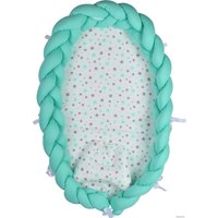 Матрас-кокон Farfello Косы L5 (голубой)