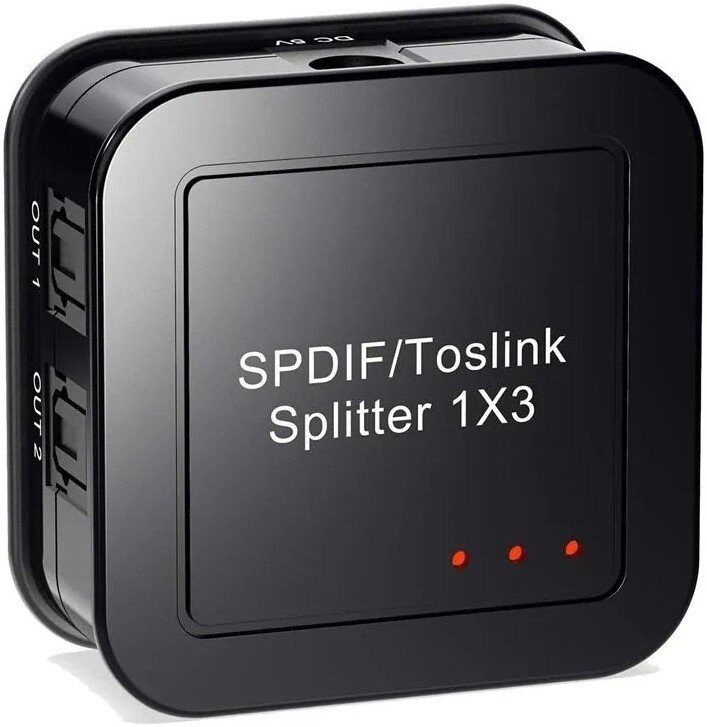 

Разветвитель USBTOP 1x3 оптический (Toslink/SPDIF) MINI 559438