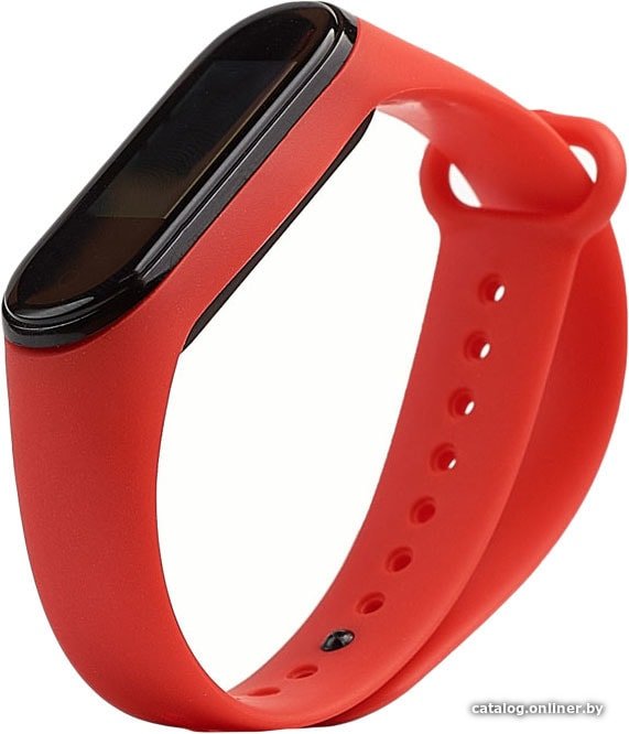 Ремешок KST силиконовый для Xiaomi Mi Smart Band 5/6 (красный)
