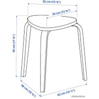 Табурет Ikea Кюрре 205.168.18 (зеленый)