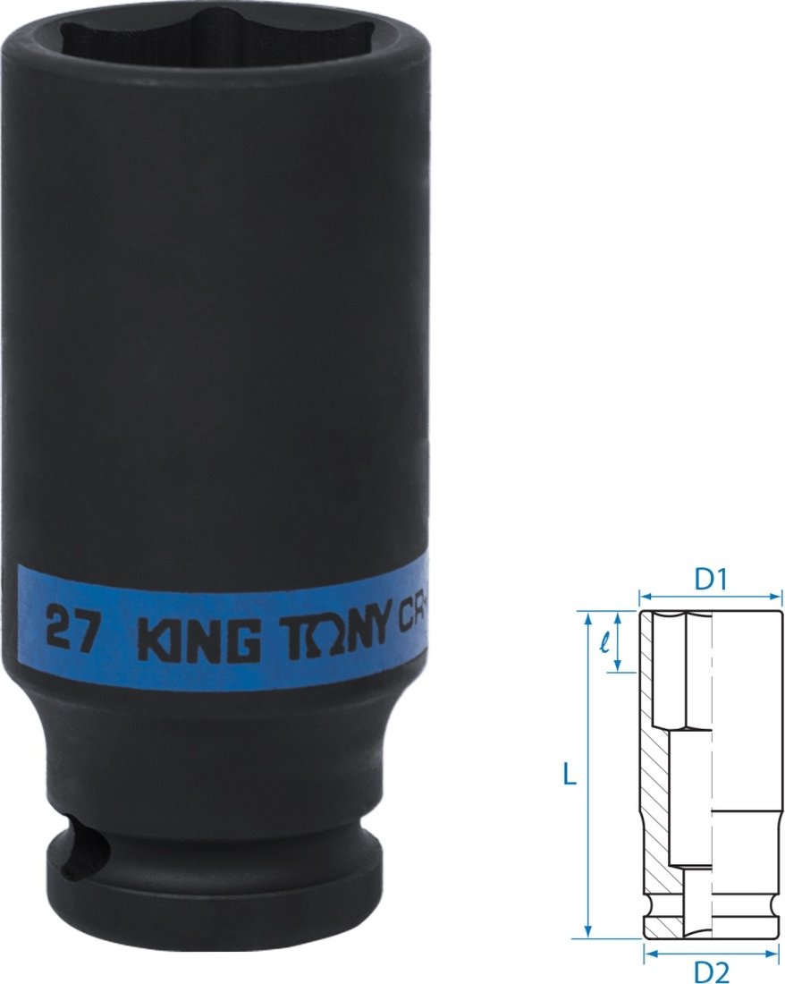 

Головка слесарная King Tony 443527M