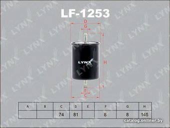 Топливный фильтр LynxAuto LF1253