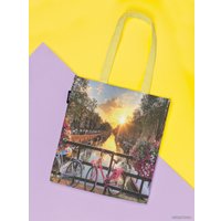 Сумка шоппер JoyArty Велосипеды на мосту bsh_2038