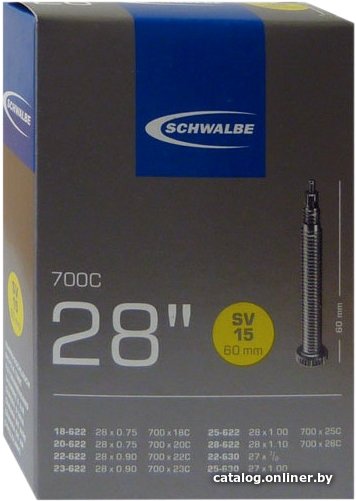 Велокамера Schwalbe SV15 18/25-622/630 28x0.75-1.0 [10427363]