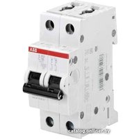 Выключатель автоматический ABB S 202 2P С 6А 6кА 2M 2CDS252001R0064
