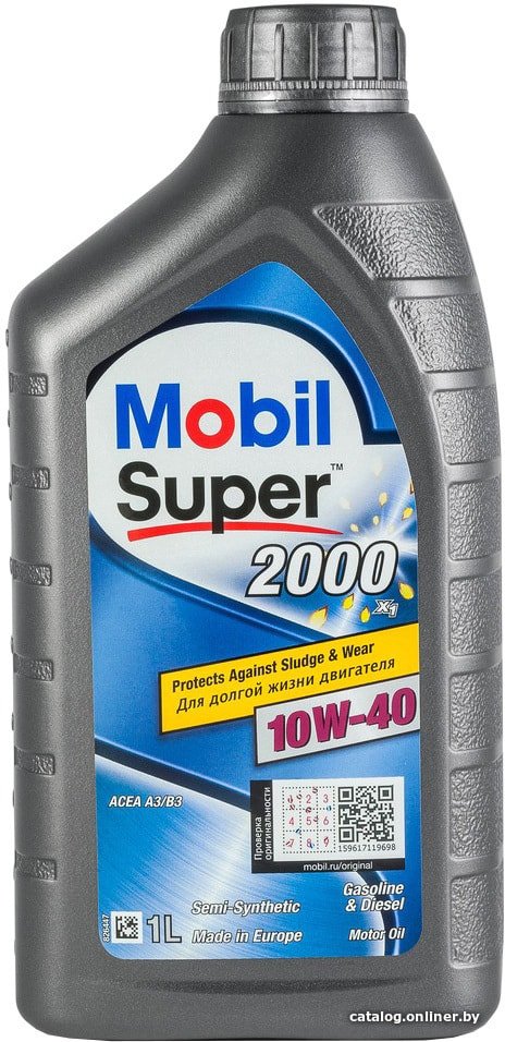 Моторное масло Mobil Super 2000 X1 10W-40 1л