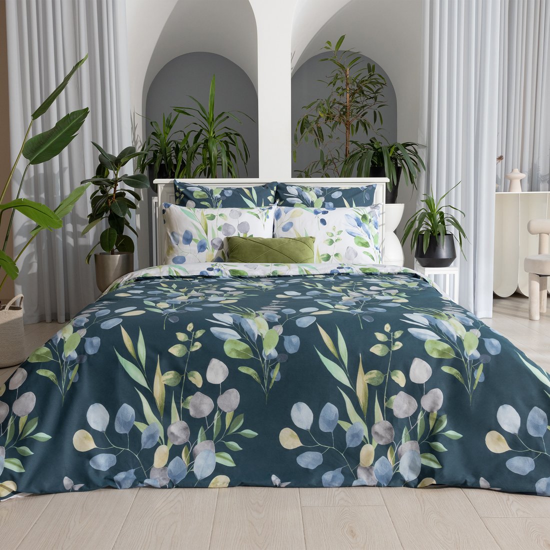 

1.5-спальный комплект постельного белья Волшебная ночь Rainy Garden 1.5сп ВН 1502 30160/1+30160/2