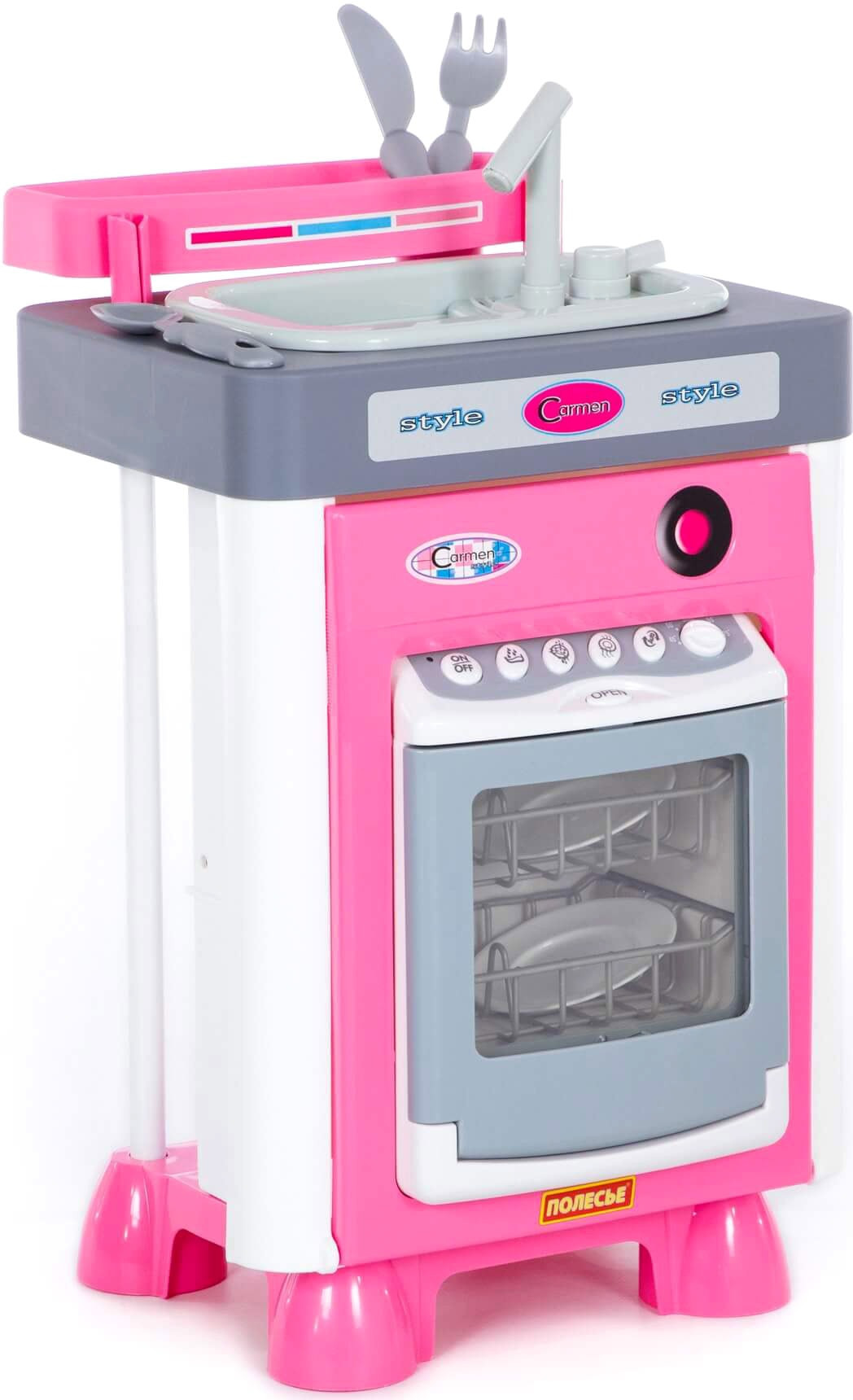 

Комплект бытовой техники игрушечный Полесье Carmen №3 с посудомоечной машиной и мойкой 47946