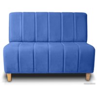 Диван Brioli Руди полоса двухместный (V15-голубой)