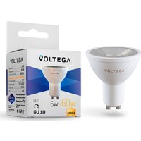 Светодиодная лампочка Voltega Simple MR16 6W 3000K 38° GU10 DIM