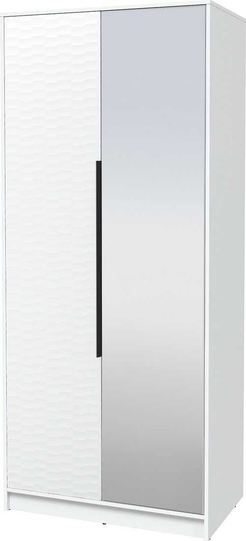 

Шкаф распашной Интерлиния Концепт Зодиак КТ-Ш2з (белый платинум/белый)