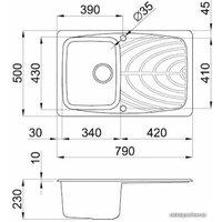Кухонная мойка Elleci Master 300 M70 Ghisa