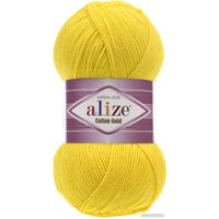 Пряжа для вязания Alize Cotton Gold 110 (330 м, желтый)