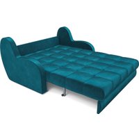 Диван Мебель-АРС Аккордеон Барон НПБ 120x200 (бархат синий/зеленый Star Velvet 43 Black Green)