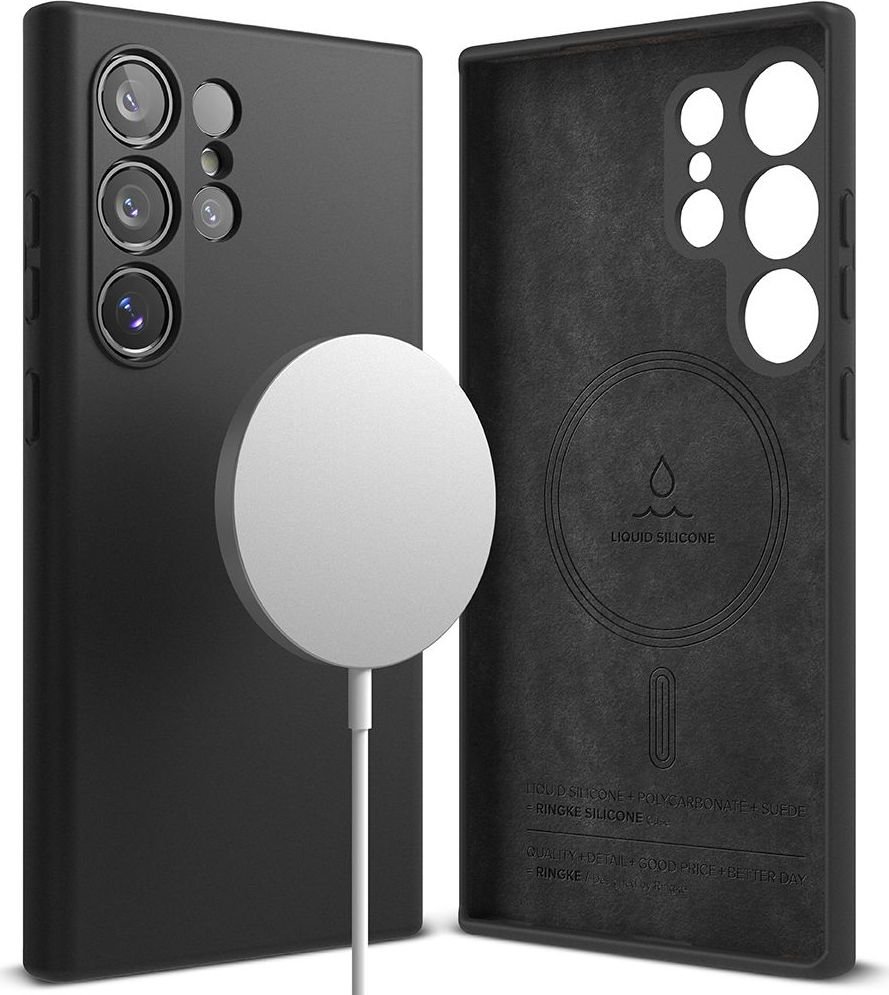 

Чехол для телефона Ringke Silicone Magnetic Magsafe для Galaxy S24 Ultra Black