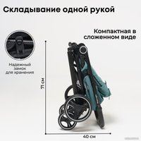 Коляска прогулочная «книга» Bubago Bass Light (черный)