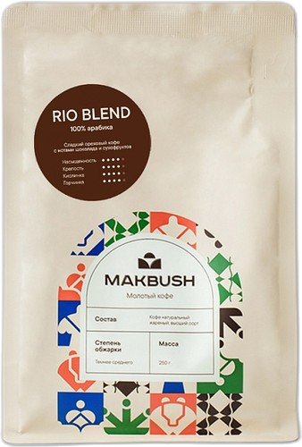 

Кофе MakBush Rio Blend молотый 250 г